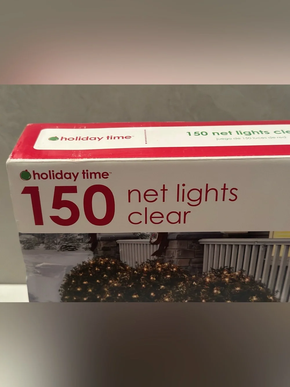 Holiday Time Clear Net Lights 6 FT X 4 FT Green Wire Holiday Christmas Open Box